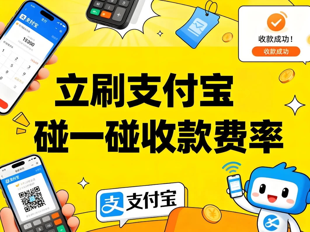 立刷支付宝“碰一碰”收款：0.38%费率，单笔最高3000元！