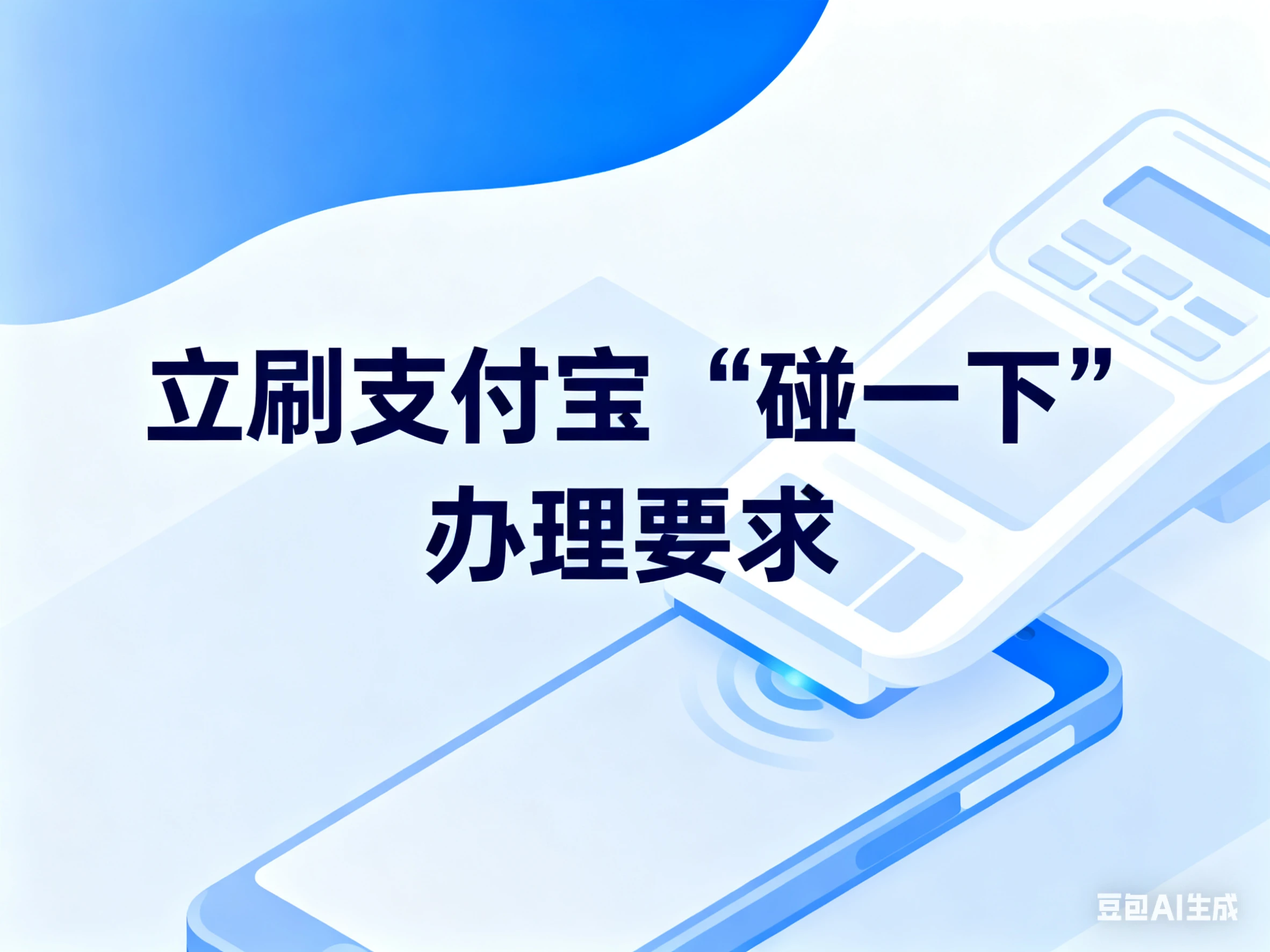 立刷支付宝“碰一下”办理要求与产品详解