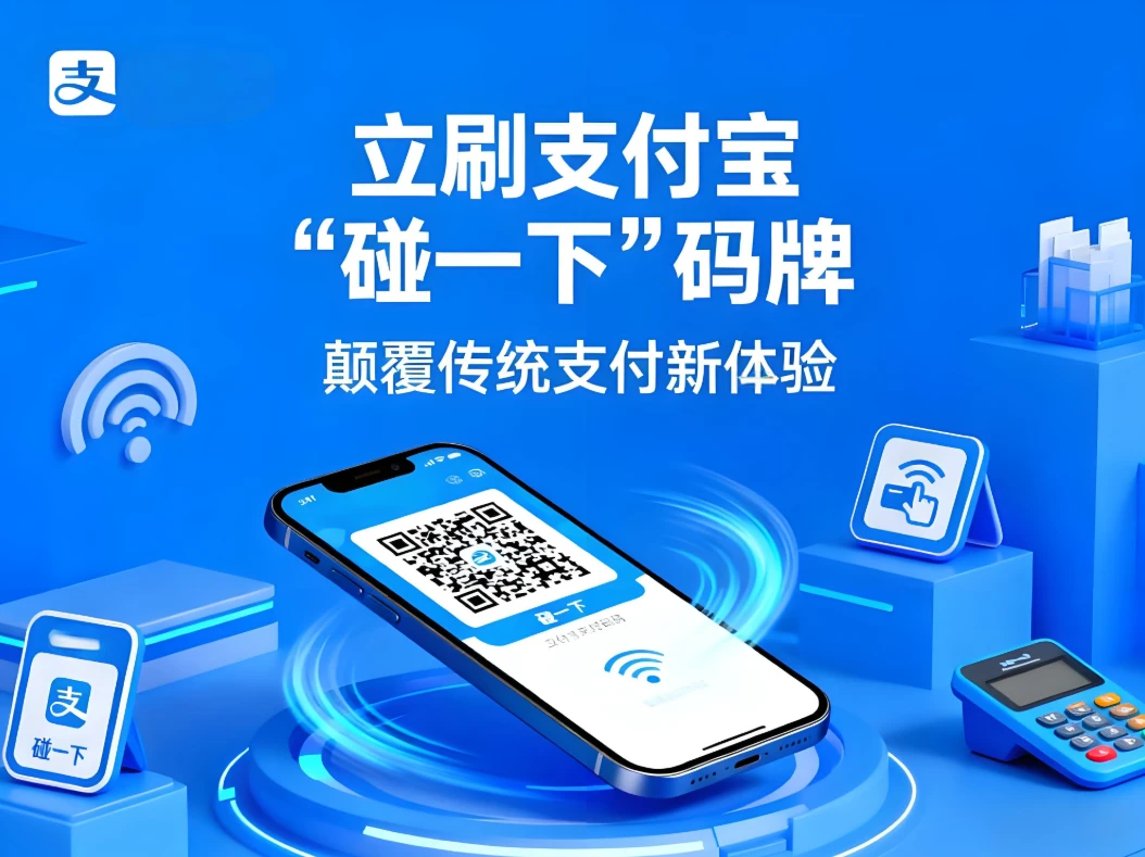 立刷支付宝“碰一下”码牌：颠覆传统POS的支付新体验